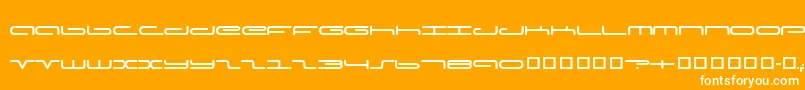 Captpod Font – White Fonts on Orange Background