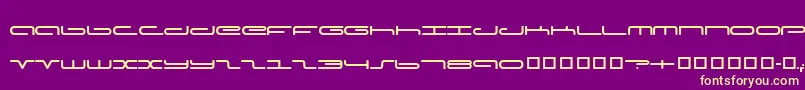 Captpod Font – Yellow Fonts on Purple Background