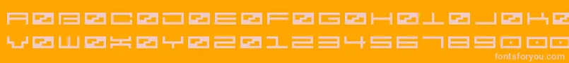 Więcej informacji o czcionce Spv2 Czcionka Spv2 – różowe czcionki na pomarańczowym tle