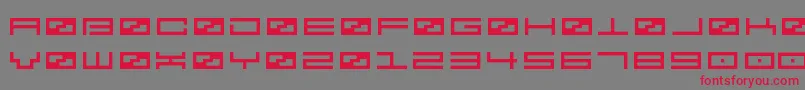 Spv2 Font – Red Fonts on Gray Background