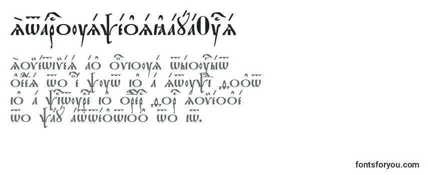 Überblick über die Schriftart StarouspenskayaUcs
