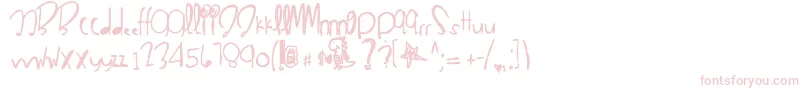 Californiagirl-fontti – vaaleanpunaiset fontit
