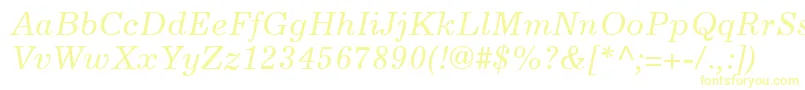 ExcelsiorLtItalic Font – Yellow Fonts