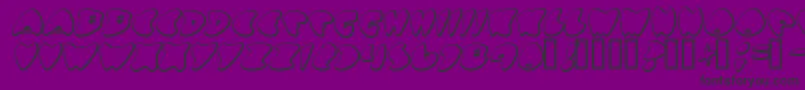 GotNoHeart Font – Black Fonts on Purple Background