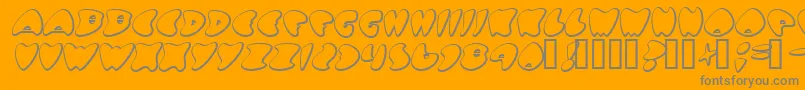 GotNoHeart Font – Gray Fonts on Orange Background