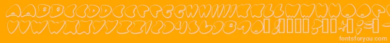 GotNoHeart Font – Pink Fonts on Orange Background