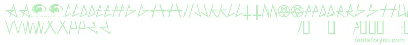 AntichristSuperstarsw-Schriftart – Grüne Schriften