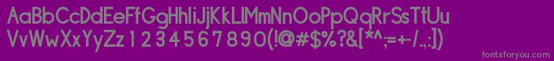 SipleDemibold Font – Gray Fonts on Purple Background
