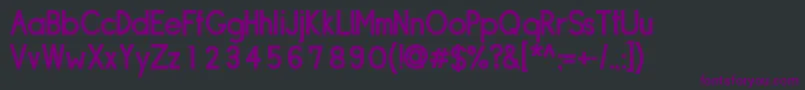 フォントSipleDemibold – 黒い背景に紫のフォント