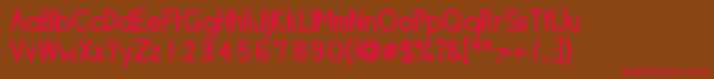 SipleDemibold Font – Red Fonts on Brown Background