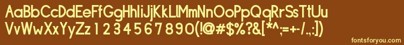 Подробнее о шрифте SipleDemibold Шрифт SipleDemibold – жёлтые шрифты на коричневом фоне