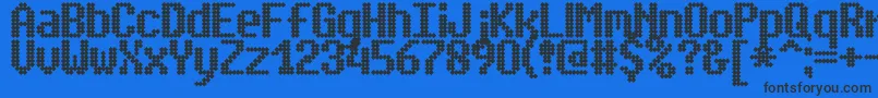SimpletonBrk Font – Black Fonts on Blue Background