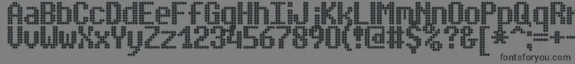 SimpletonBrk Font – Black Fonts on Gray Background