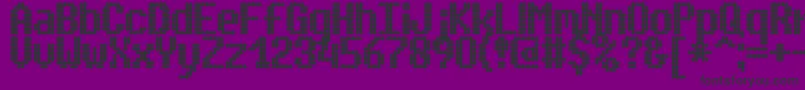 SimpletonBrk Font – Black Fonts on Purple Background