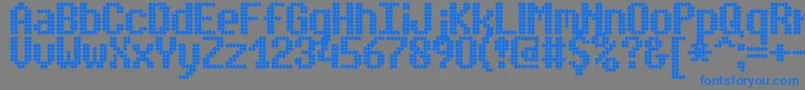 SimpletonBrk Font – Blue Fonts on Gray Background