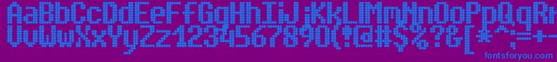 SimpletonBrk Font – Blue Fonts on Purple Background