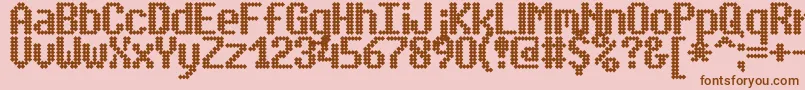 SimpletonBrk Font – Brown Fonts on Pink Background
