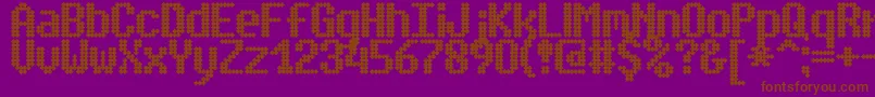 SimpletonBrk Font – Brown Fonts on Purple Background