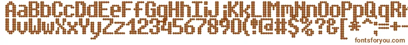 SimpletonBrk-fontti – ruskeat fontit valkoisella taustalla