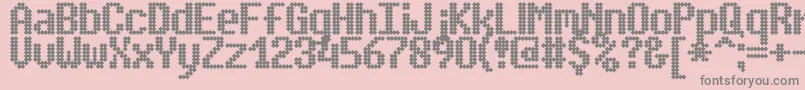 SimpletonBrk Font – Gray Fonts on Pink Background