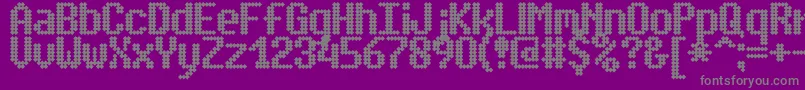 SimpletonBrk Font – Gray Fonts on Purple Background