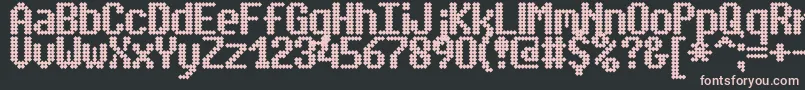 SimpletonBrk Font – Pink Fonts on Black Background
