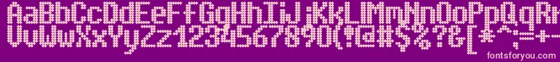 SimpletonBrk Font – Pink Fonts on Purple Background