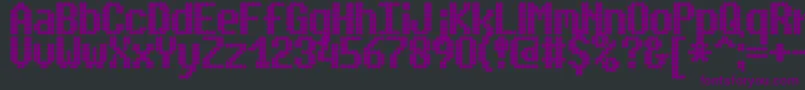 SimpletonBrk Font – Purple Fonts on Black Background