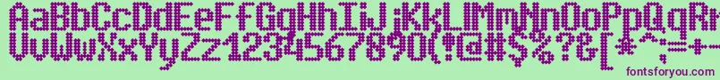 SimpletonBrk Font – Purple Fonts on Green Background