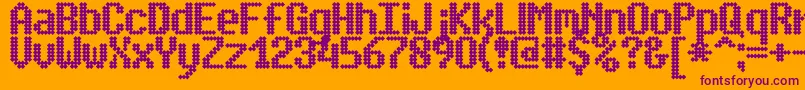 SimpletonBrk Font – Purple Fonts on Orange Background
