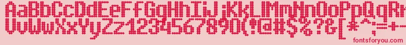 SimpletonBrk Font – Red Fonts on Pink Background