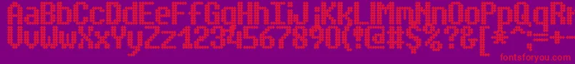 SimpletonBrk Font – Red Fonts on Purple Background