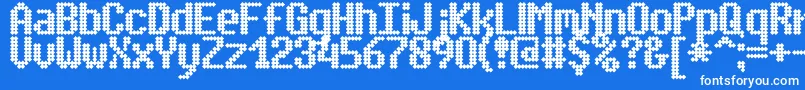 SimpletonBrk Font – White Fonts on Blue Background