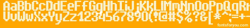 SimpletonBrk Font – White Fonts on Orange Background