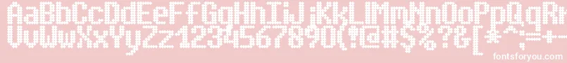 SimpletonBrk Font – White Fonts on Pink Background