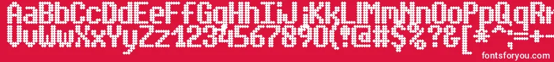 SimpletonBrk Font – White Fonts on Red Background