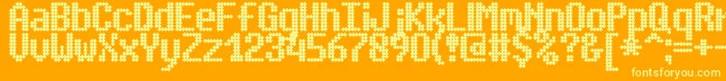 SimpletonBrk Font – Yellow Fonts on Orange Background