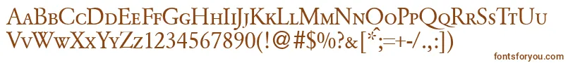 GarondcapsdbNormal Font – Brown Fonts on White Background