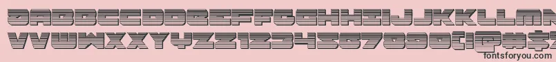 Banjinchrome Font – Black Fonts on Pink Background