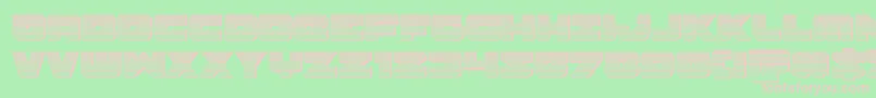 Fonte Banjinchrome – fontes rosa em um fundo verde