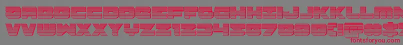 Banjinchrome Font – Red Fonts on Gray Background