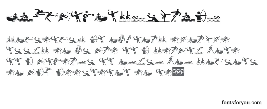 Review of the OlympiconsRegular Font