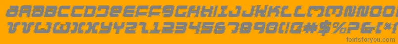 Exedoreci Font – Gray Fonts on Orange Background