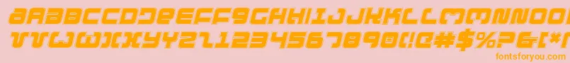 Exedoreci Font – Orange Fonts on Pink Background