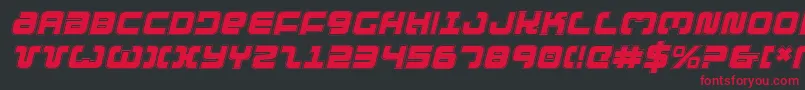 Exedoreci Font – Red Fonts on Black Background