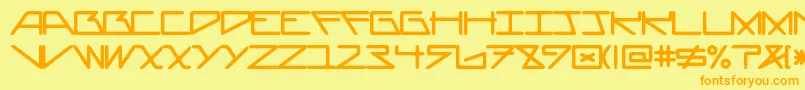 fuente AsteriskRounded – Fuentes Naranjas Sobre Fondo Amarillo