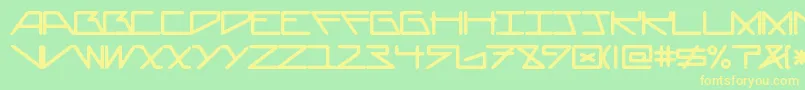 fuente AsteriskRounded – Fuentes Amarillas Sobre Fondo Verde