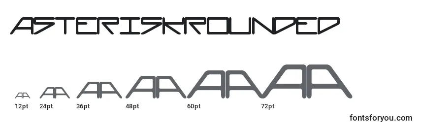 AsteriskRounded Font Sizes