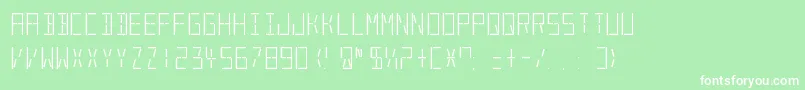 LedSas Font – White Fonts on Green Background