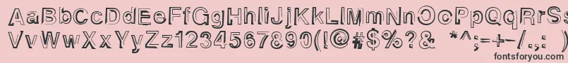 Alphaseventeen Font – Black Fonts on Pink Background
